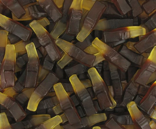 Bouteilles cola gélifiées lisses