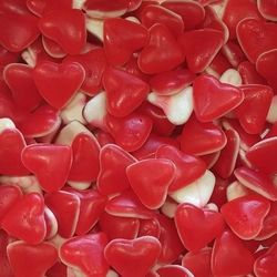❤️🤍 Cœur Rouge & Blanc Lisse – Halal & Sans Gluten ✨